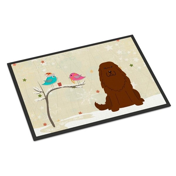 Carolines Treasures Christmas Presents Between Friends Caucasian Shepherd Dog Indoor or Outdoor Mat, 24 x 0.25 x 36 in. BB2522JMAT - main